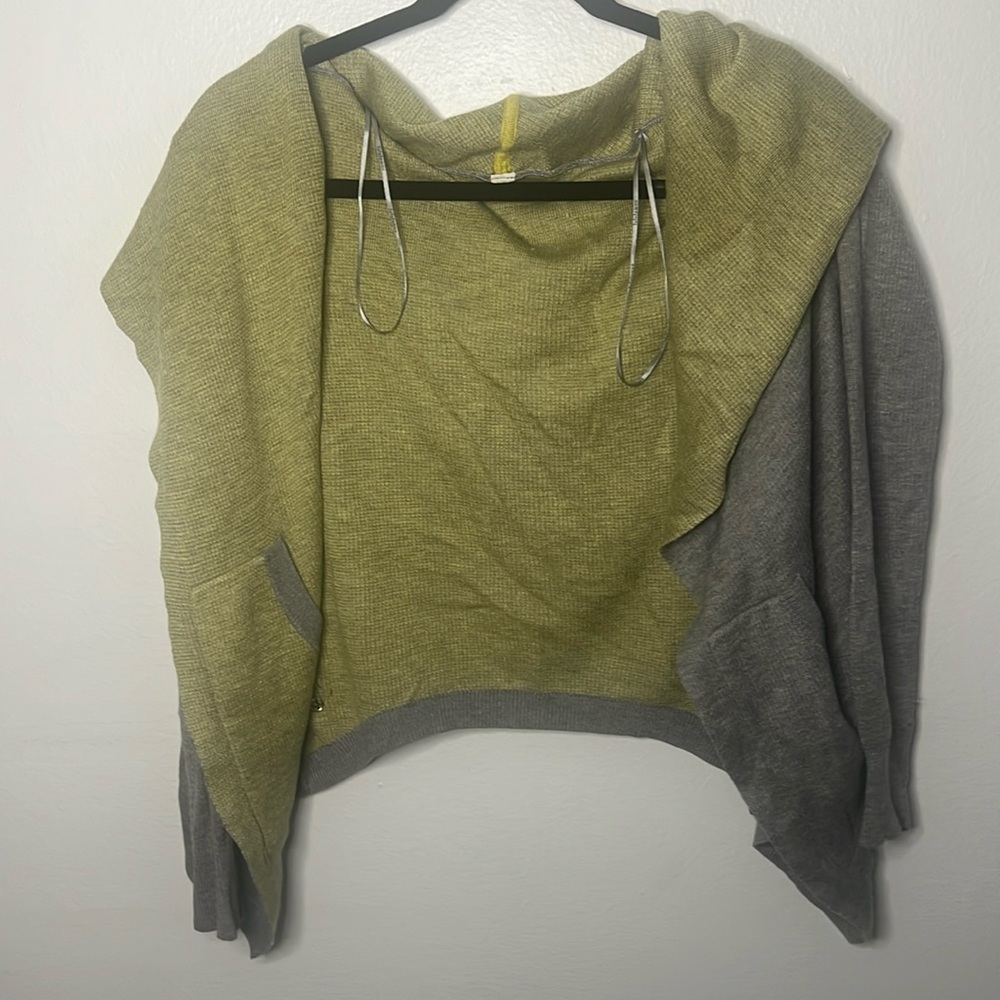 LULULEMON Reversible Cabin Yogi Wrap Cardigan Boolux Cashmere Blend small